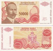 *50 000 Dinárov Bosna a Hercegovina (Srbsko) P153a UNC - Kliknutím na obrázok zatvorte -
